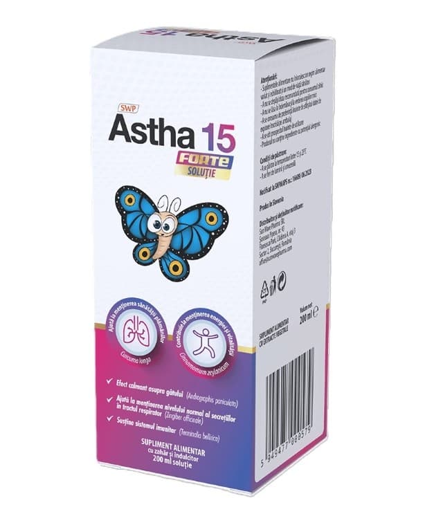 Astha-15 Forte (nou) Sirop 200 ml Sun Wave Pharma