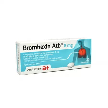Bromhexin Atb. 8 mg 20 compr., Antibiotice SA
