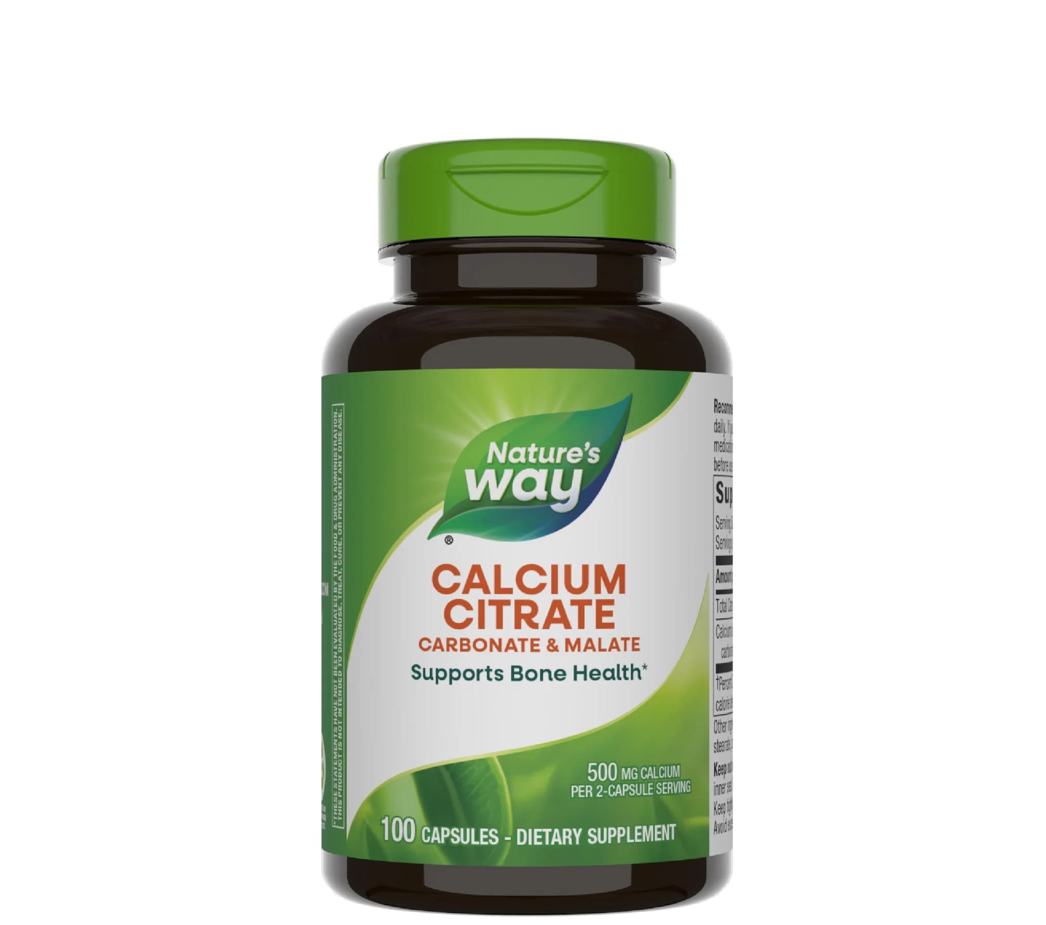 Calcium Citrate 500mg x 100 caps., Secom