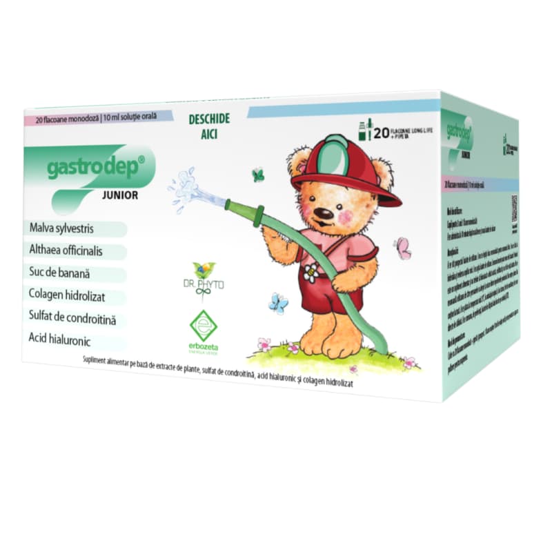 Gastrodep junior, 20 flacoane x 10ml, Dr.Phyto