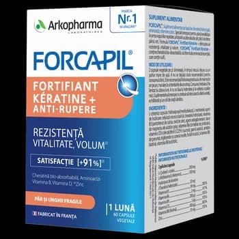 Forcapil Fortifiant Keratine+, 60 capsule