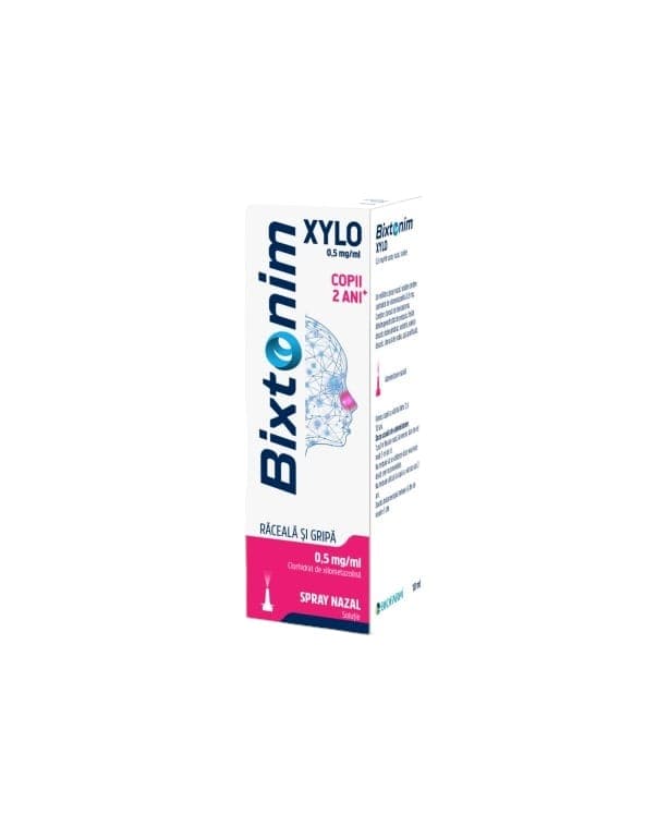 Bixtonim Xylo, 0,5 mg/ml spray nazal, soluţie, 10 ml, Biofarm