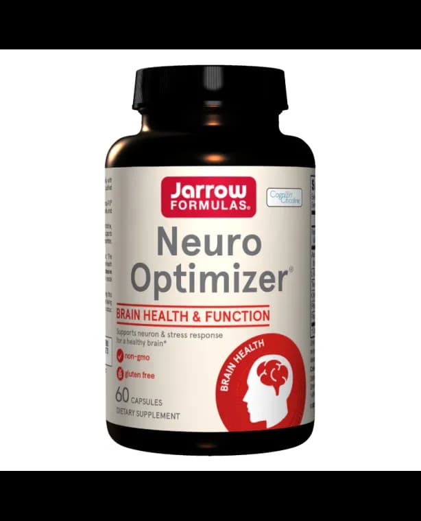 Neuro Optimizer Jarrow Formulas, 60 capsule, Secom + 1 sticla de voiaj pentru apa*
