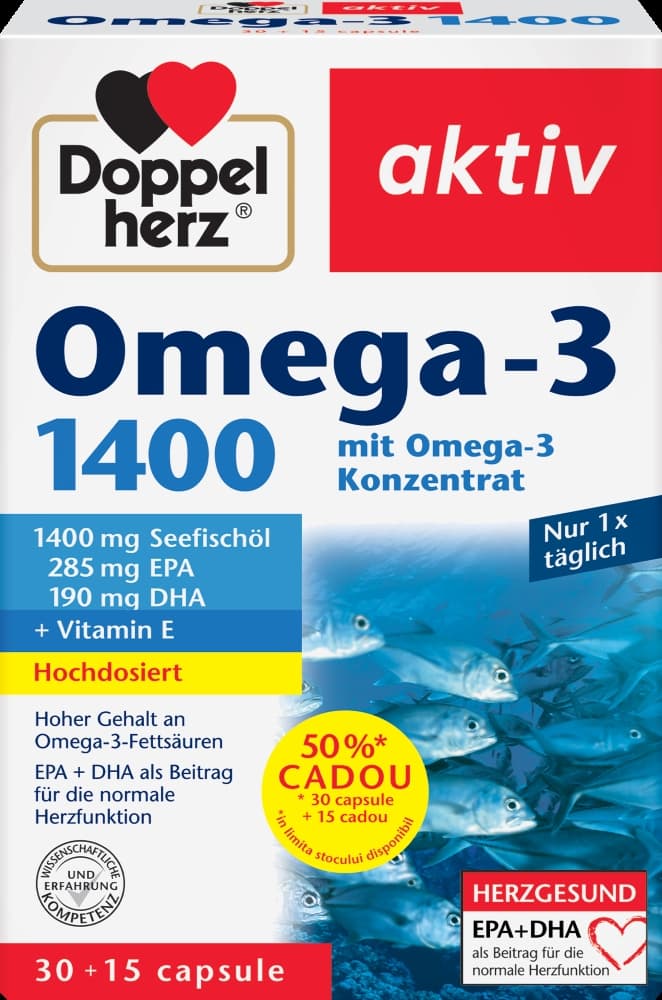 Omega 3 1400 mg 30+10 capsule Doppelherz